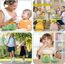 Soup Thermo for Hot Food Kids 14oz Lunch Containers with Buckle Lid Wide Mouth Hot Food Jar Vacuum Insulated Stainless Steel Bento Box Leakproof with Spoon(Green) by TinyTreasures Baby Boutique