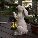Garden Statues Rabbit with Solar Lights-Bunny Figurine Outdoor Easter Decorations Rabbit Decor for Lawn,Balcony-Yard Art Garden&Patio Decor,Unique Housewarming&Birthday Gifts for Women by GreenHaven Gardens