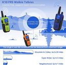 Walkie Talkies for Adults Long Range Rechargeable with Earpiece NOAA Weather Alert, Multi-purpose 2 Way Radio 6 Pack for Team Work Senior Care Kid Adventure Family Camping Hiking Skiing Cruise by TinyTreasures Baby Boutique