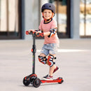 TONBUX Kids Scooter for Age 3-12, Toddler Scooter with 4 Adjustable Heights, Light Up 3-Wheels Scooter, Shock Absorption Design, Lean to Steer, Balance Training Scooter for Kids by TinyTreasures Baby Boutique