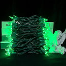 Green LED Christmas Lights - 100 Count Green Christmas String Lights for Tree, Party, Holiday, Indoor and Outdoor St. Patrick's Day Decorations, 33 Feet Green Wire, UL Certified, Connectable by GreenHaven Gardens