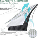 HX&OD Outdoor Picnic Blanket, Extra Large, 80''x60'' Waterproof Foldable Blankets Gingham Picnic Mat for Beach, Camping Grass Lawn Park Accessories Cute Couple Ideas Wedding (Green, 80”x60”) by TinyTreasures Baby Boutique