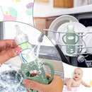 3 Pack Silicone Sleeves for Dr. Brown's Glass Baby Bottles - Drop Protection Baby Bottle Sleeves,Compatible with Dr. Brown's Newborn Glass Bottles,with Silicone Handles,8 oz by TinyTreasures Baby Boutique