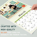 GuassLee Cat Vertical Wall Calendar 2025, 19-Months Art Hanging Wall Calendar Jun. 2025 to Dec. 2026, 14" x 23" Cute Cat Kitten Monthly Planner with Thick Paper for Office Home Decor Organizing by TinyTreasures Baby Boutique