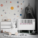 Solar System Wall Decals for Kids - Planets and Space Themed Wall Stickers by Lipastick - Peel and Stick Vinyl Decals for Boys and Girls Bedroom, Nursery, Playroom - Wall Stickers for Girls Room by TinyTreasures Baby Boutique