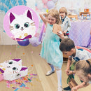 WERNNSAI Cat Piñata - Kitten Mermaid Birthday Party Decorations Kids Mermaid Pinata with Blindfold and Bat for Girls Summer Under the Sea Birthday Party Supplies Game Set by TinyTreasures Baby Boutique