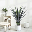 44inch Artificial Agave Plant Potted Plants Fake Agave Plant for Home Office Garden Indoor Outdoor Decoration (2PACK) by CozyNest Decor