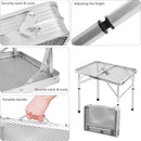 Folding Table, Easy for Storage, Compact and Portable Picnic Table for Grill, Outdoor Camping, Garden, Patio, Dining, BBQ, Party, Market, 2Ft (Small, Silver) by GreenHaven Gardens