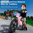 Ridego 12 or 14 Inch Balance Bike for Kids 2-6 Year Old,Lightweight Kids Bike with Adjustable Seat, Push Bicycle with Air Rubber Tires，Ride-on Toys Birthday Gift by TinyTreasures Baby Boutique