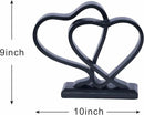 Heart Sculpture for Living Room Decor Heart Decoration Gift for Her and Him Love Wedding Anniversary Couples Gift Modern Heart Statue for Home Coffee Table Dining Table Centerpiece Birthday Gift by CozyNest Decor