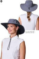 Men's Shapeable Wide Brim Hat - UPF 50 Sun Protection - Maximum Coverage on Your Next Adventure - Sun Fearless Leo Hat by GreenHaven Gardens