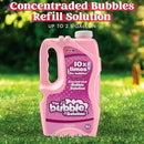 JOYIN 32 oz Bubble Solution Refills (Close to 1L/ 2.5 Gallon), Concentrated Solution for Bubble Machine, Wands, Blower, Easter (Pink) by TinyTreasures Baby Boutique