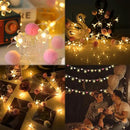 9.85Ft Fairy Lights 20 Cute Pink Pompoms 20 LEDs Cherry Blossom String Garland Battey Operated with Timer Flower Lights for Bedroom Kids Room Party Birthday Wedding Valentines Decoration by CozyNest Decor