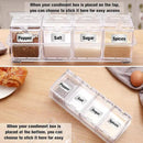 XIUDI Clear Seasoning Rack Spice Pots-4 Pieces Clear Seasoning Storage Container for Spice Salt Sugar Cruet.Acrylic Seasoning Box, Cruet with Cover and Spoon by CozyNest Decor