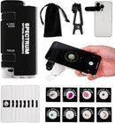 EasyMicro LED Lighted Pocket Microscope 60-120X Magnification Black Color by TinyTreasures Baby Boutique