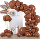 130pcs Coffee Brown Balloons Different Sizes 18" 12" 10" 5" Tan Latex Balloon Garland Arch Kit for Birthday Baby Shower Graduation Wedding Gender Reveal Anniversary Party Decorations by CozyNest Decor