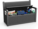 80 Gallon Storage Bench Waterproof and Lockable,Deck Box Outdoor Storage Furniture for Patio,Garden,and Porch – Perfect for Storing Garden Tools and Cushions(Black) by CozyNest Decor