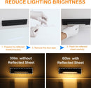 STLA07 6 Pack 12V Low Voltage 3CCT 2700K/4000K/6000K LED Aluminum Step Lights Outdoor, 2.5W Accent Lighting Fixtures