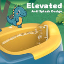 Potty Training Toilet Toddler Potty Chair Kids Boys Girls Dinosaur Animal Comfortable Potties Training Seat for Childrens Ages 1-3 Portable Baby Toilets with Lid Back Easy to Clean Potty Trainer,Blue by TinyTreasures Baby Boutique