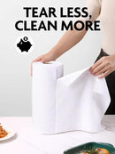 Fantasticlean Microfiber Cleaning Cloth Roll -90 Pack, Tear Away Microfiber Towels, 12" x 12", Reusable, Washable, Scratch Free, Ultra Absorbent Dish Rags for Car, Home, Garage or Shop (White) by CozyNest Decor