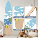 Personalized Name Growth Chart, Surfboard Children's Height Growth Chart Wall Board, Stereoscopic Height Ruler, Precision Height Measuring Instrument for Nursery Room, Includes Tools by CozyNest Decor