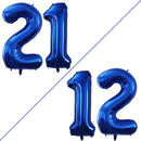 GOER Number 12 Balloons for 12th Birthday Sweet 12 Party Decorations,42 Inch Jumbo Foil Helium 21 Balloons for 21st Birthday Party Decoration (Blue) by TinyTreasures Baby Boutique