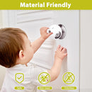 Child Proof Door Knob Covers 6 Pack Door Knob Safety Cover for Kids to Keep Kids from Opening Doors Baby Proof Door Knob Covers 2.7 Inch Large Diameter Child Safety Door Knob Cover Fit More Round Knob by TinyTreasures Baby Boutique
