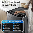 Portable Washing Machines 27 LBS Full Automatic Clothes Washer and Spinner Combo with 10 Program and 8 Water Level, Compact Laundry Wash Spin Dryer for Apartment RV Dorm, Grey by CozyNest Decor