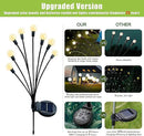 Flumy Solar Outdoor Lights, Waterproof Solar Garden Lights, New Upgraded 4 Pack 32 LED Swaying Firefly Lights for Outdoor Yard Patio Pathway Christmas Decoration(Warm White) by GreenHaven Gardens