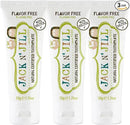 Jack N' Jill Natural Toothpaste for Kids - Fluoride Free Toothpaste, 40% Xylitol, BPA-Free - Flavor Free, 1.76 oz (Pack of 3) by CozyNest Decor