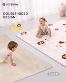 Baby Play Mat 59x71 Inch, 2 in 1 Fabric & XPE Dual-Sided Design Foldable Play Mats for Babies and Toddlers, Waterproof & Anti-Slip Baby Mat for Floor, Portable Baby Foam Crawling Mat with Travel Bag by TinyTreasures Baby Boutique