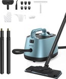 Steam Cleaner, 293°F 58 PSI Powerful Multipurpose Handheld Steam Mop for Home Use, 21 Attachments, 50Oz Capacity, Heavy Duty Steamer for Carpets, Floors, Cars, Tiles, Crack Cleaning, Light blue by TinyTreasures Baby Boutique