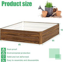 SnugNiture Galvanized Raised Garden Bed 4x4x1FT Outdoor Large Metal Planter Box Steel Kit for Planting Vegetables, Flowers by GreenHaven Gardens