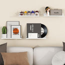 Lifewit Floating Shelves for Wall, 10 Pack White Acrylic Shelf 15" Room Decor for Bookcase/Vinyl Record Display/Photo/Picture in Bedroom, Living Room, Bathroom, Kitchen Storage and Organization by TinyTreasures Baby Boutique