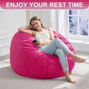 Hobestluk 3FT Bean Bag Chair Giant Bean Bag Chairs for Adults Large Bean Chairs with Removable Cover, Beanbag Chair with Filler, Adult Bean Bag Chairs for Living Room, Bedroom by CozyNest Decor