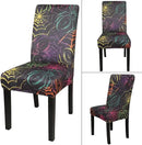 JQinHome Spider Halloween Chair Slipcover,Web Black Chair Covers Set of 4, High Stretch Washable Chair Protector Cover for Dining Room, Kitchen,Home Party,Wedding Ceremony(Spider,4PC) by CozyNest Decor