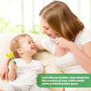 U-Shaped Toothbrush for Kids Ages 2-7， Soft Food-Grade Silicone for Sensitive Gums， 360° Teeth Cleaning Design，Training & Travel-Friendly Toddlers' Toothbrush (Light Green) by TinyTreasures Baby Boutique