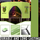 Gardenature 10FT/12FT/14FT Trampoline Tent(Tent Only), Fit Round Trampolines, Shade Cover with LED Light, Outdoor Trampolien Accessories, Anti-Tear, Beige by TinyTreasures Baby Boutique