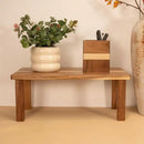 Acacia Wooden Desktop Organizer Shelf Kitchen Cabinet and Counter Riser Display Shelf for Top of Desk Home Office Bathroom Coffee Table Display Stand by CozyNest Decor