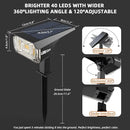 3 Brightness Modes Solar Outdoor Lights with Super Bright 40LEDs, 360 Adjustable Lighting Angle, USB Charging, Longer Working Time, Waterproof, Patio, Porch, Driveway by GreenHaven Gardens