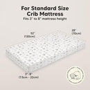 KeaBabies 2-Pack Organic Crib Sheets for Boys, Girls - 52x28 Fitted Crib Mattress Sheet Neutral, Breathable Jersey Cotton Cover for Baby Bed, Toddler Mattress, Soft & Cute Prints (Savannah) by TinyTreasures Baby Boutique