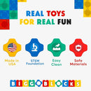 Big Blocks for Kids Ages 4-8 — Indoor & Outdoor Blocks for Kids Games — Large Building Blocks (48 pc) Learner Set by TinyTreasures Baby Boutique