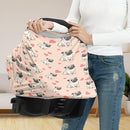 Binienty Cute Bulldog Print Baby Car Seat Canopy Cover Multi Use Nursing Cover for Newborn Boys Girls Soft Breathable Newborn Carrier/Stroller/Shopping Car by TinyTreasures Baby Boutique