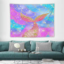 HZOHNAGO Mermaid Scales Tapestry Colorful Shiny Scales Mermaid Tail Pattern Printed Wall Tapestry Wall Hanging for Bedroom Living Room Dorm 80" W x 60" H by CozyNest Decor