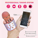 BlueFire 4 in 1 Karaoke Wireless Microphone with LED Lights, Portable Microphone for Kids, Great Gifts Toys for Kids, Girls, Boys and Adults (Pink) by TinyTreasures Baby Boutique