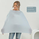 Breathable Car Seat Cover for Babies – Multi-Purpose Soft Rayon Nursing Cover for Breastfeeding, High Stretchy Infant Carseat Canopy, Stroller Cover (Smooth Rayon, Light Grey) by TinyTreasures Baby Boutique