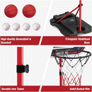 4 in 1 Kids Basketball Hoop and Tball Set for Toddlers 3-5, Adjustable Hanging Tee Ball Stand with Automatic Baseball Pitching Machine, Indoor Outdoor Sport Toys Birthday Gifts for Boys Girls by TinyTreasures Baby Boutique
