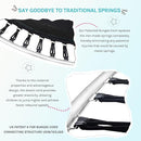 SkyBound 14 FT 12 FT 10FT 8FT 6FT Springless Trampoline for Kids and Adults - Recreational Trampolines with AntiRust Coating - Bungee Cords Outdoor Trampoline for Kids - No-Gap Design Zipper System by TinyTreasures Baby Boutique