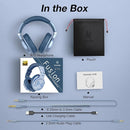 OneOdio A70 Bluetooth Over Ear Headphones, Wireless Headphones w/ 72H Playtime, Hi-Res, 3.5mm/6.35mm Wired Audio Jack for Studio Monitor & Mixing DJ Guitar AMP, Computer Laptop PC Tablet - Sky Blue by TinyTreasures Baby Boutique