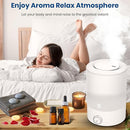 Esemoil Humidifiers for Bedroom, 2.5L Cool Mist Ultrasonic Air Humidifier with Top Fill & Quiet, 360° Nozzle, BPA Free, 25 Hour Diffuser with 8 Color Light & Auto Shut-off for Home Baby Nursery Plants by TinyTreasures Baby Boutique